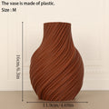Cross-Border Minimalist Spiral Texture Decorative Vase For Warm Modern-Style Home Desktop Soft Decoration Scenario