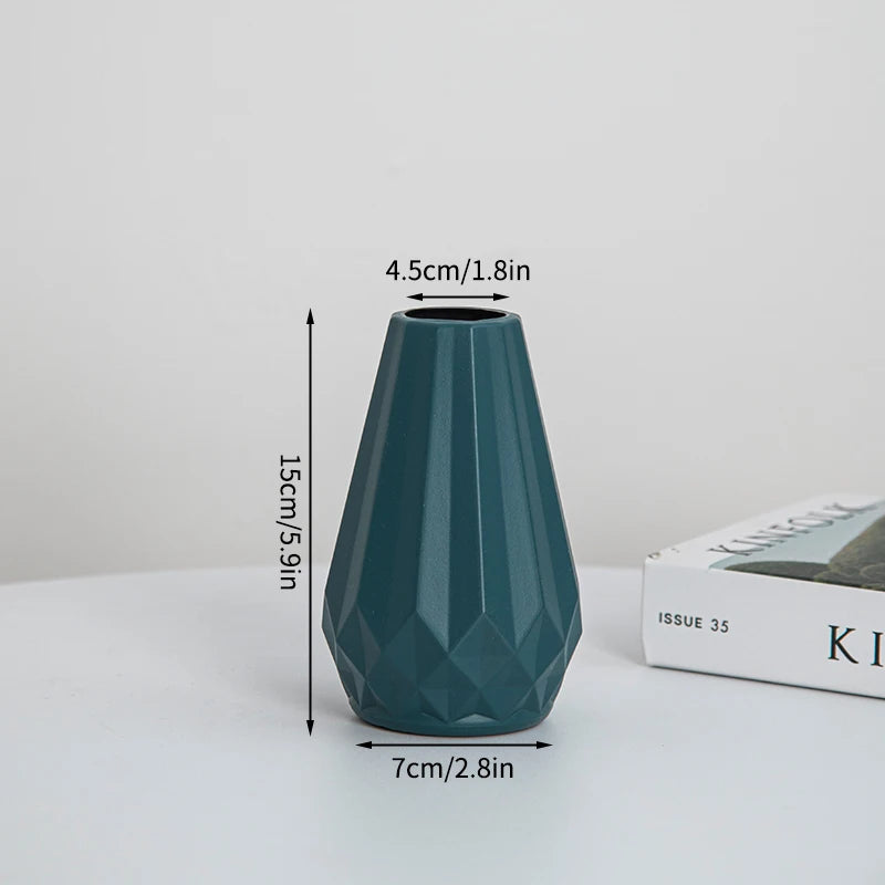 Plastic Flower Vase Nordic Vases for Flowers Creative Spiral Vases Ins Flower Arrangement Container Desktop Ornament Room Decor