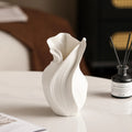 Creative Irregular Shape Vases Decor, Ceramic Living Room Flower Arrangement Table Decoration Light Luxury Style Vase, 1Pc