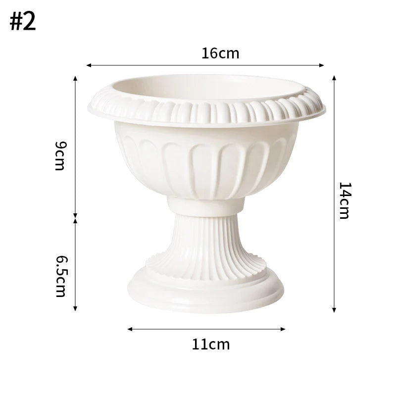 Imitation Ceramic Vase Modern White Plastic Flower Vase Creative Spiral Boho Aesthetic Irregular Flower Vases Wedding Home Decor