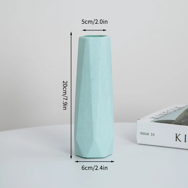 Plastic Flower Vase Nordic Vases for Flowers Creative Spiral Vases Ins Flower Arrangement Container Desktop Ornament Room Decor