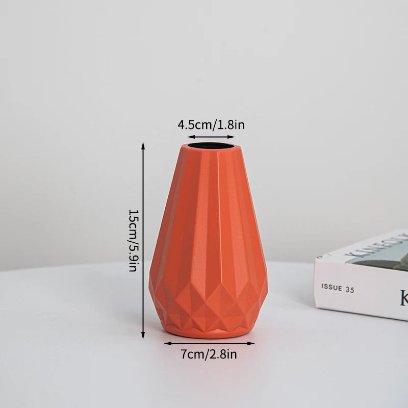 Plastic Flower Vase Nordic Vases for Flowers Creative Spiral Vases Ins Flower Arrangement Container Desktop Ornament Room Decor